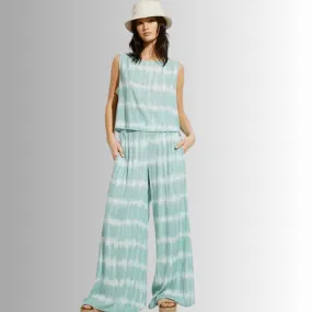 Beach and Lounge Striped Casual Pants Set - Clearance Final Sale