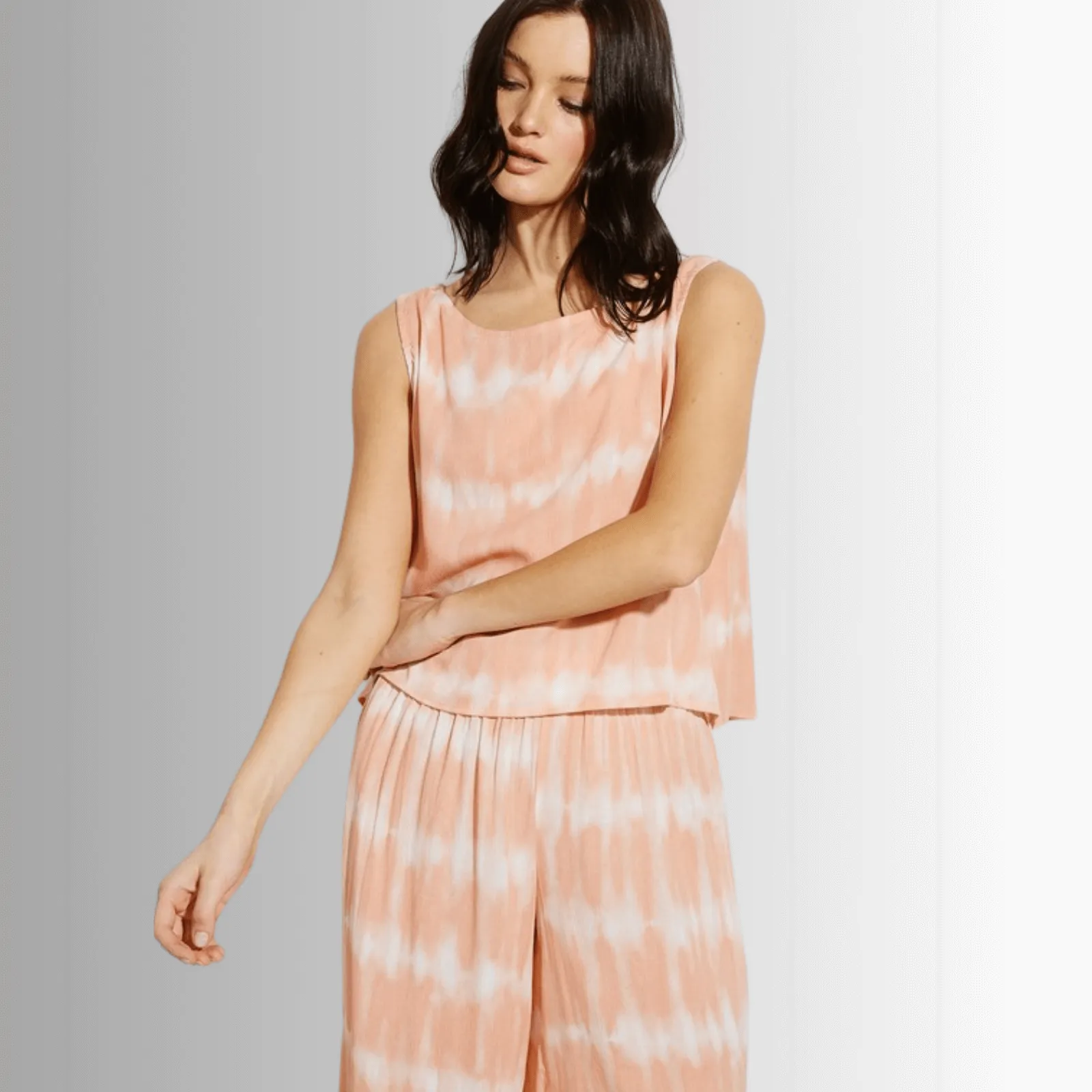 Beach and Lounge Striped Casual Pants Set - Clearance Final Sale
