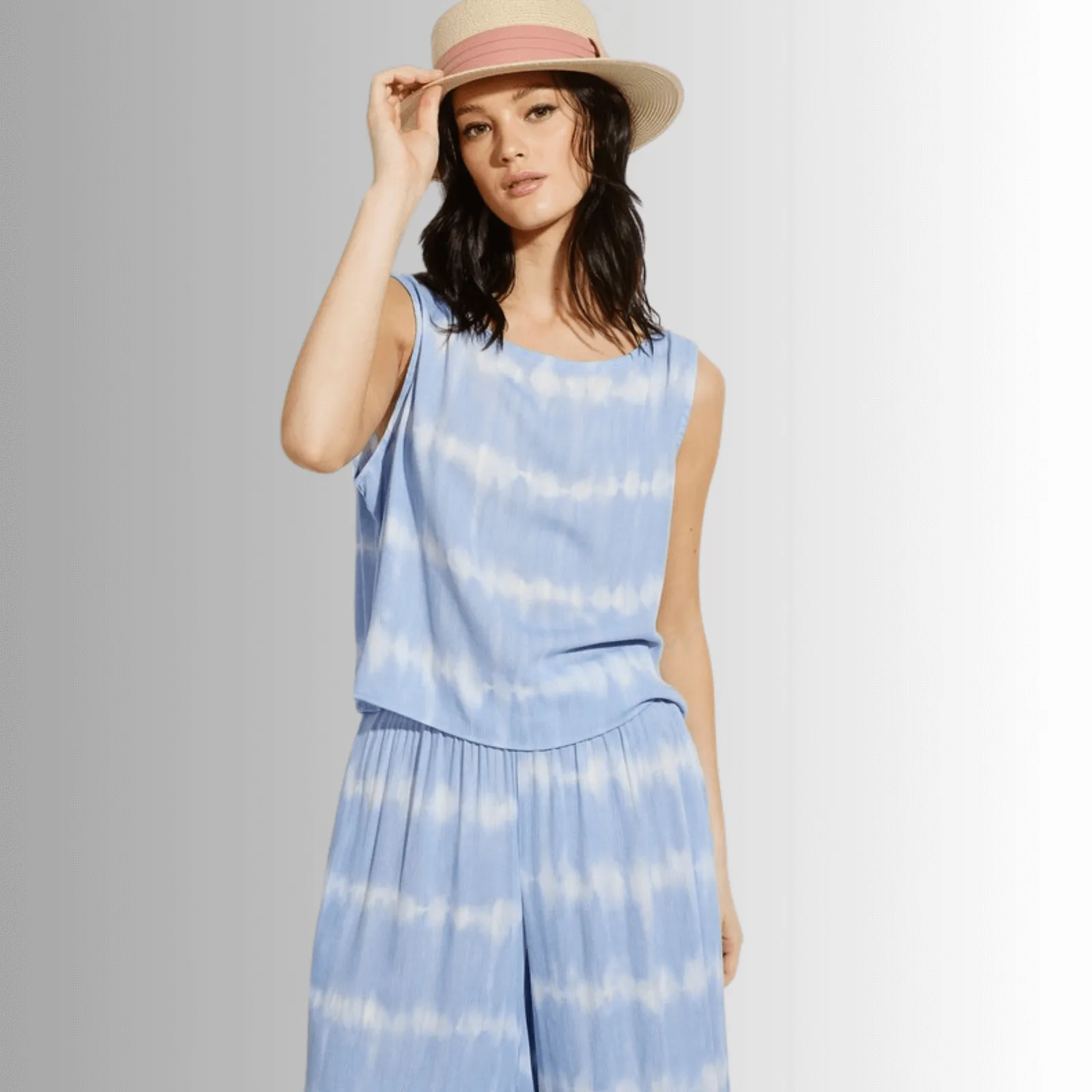 Beach and Lounge Striped Casual Pants Set - Clearance Final Sale
