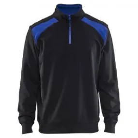 Bl&#xE5;kl&#xE4;der&#x20;3353-1158&#x20;Sweatshirt&#x20;Half-Zip&#x20;-&#x20;Black&#x2F;Cornflower&#x20;Blue