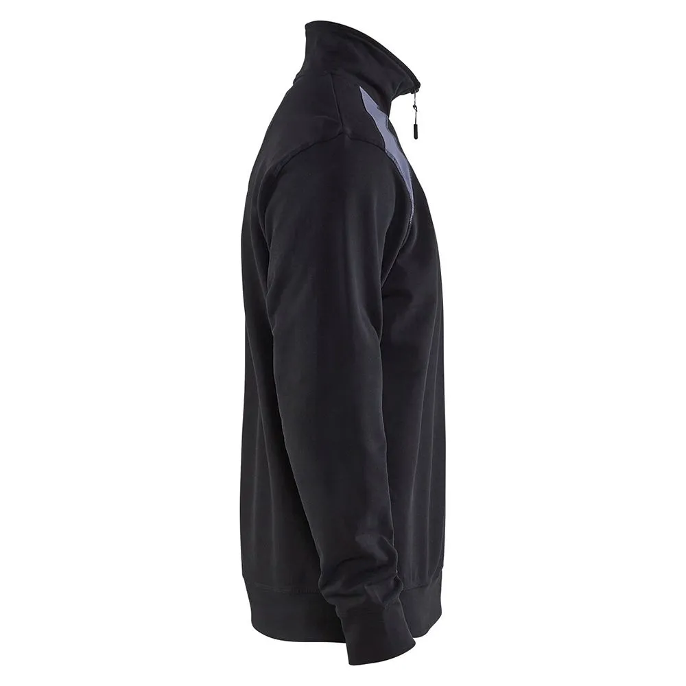 Bl&#xE5;kl&#xE4;der&#x20;3353-1158&#x20;Sweatshirt&#x20;Half-Zip&#x20;-&#x20;Black&#x2F;Grey