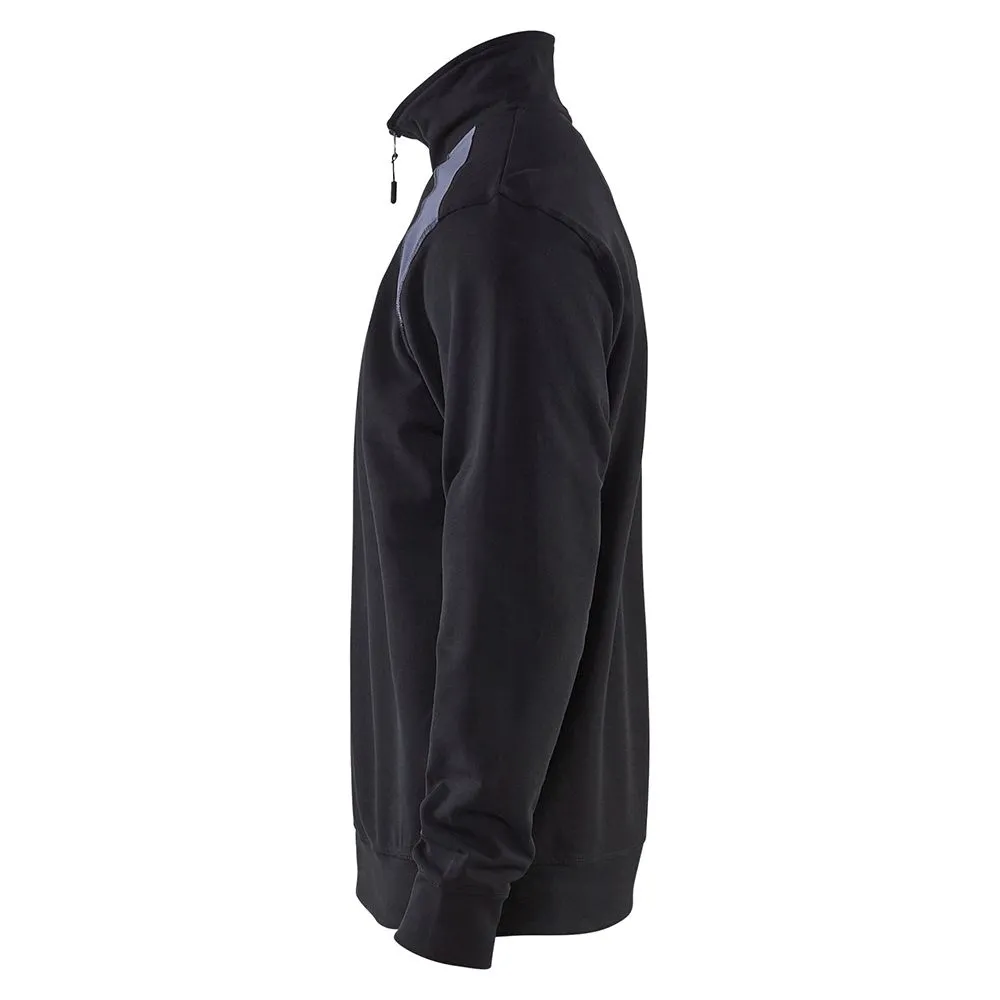 Bl&#xE5;kl&#xE4;der&#x20;3353-1158&#x20;Sweatshirt&#x20;Half-Zip&#x20;-&#x20;Black&#x2F;Grey