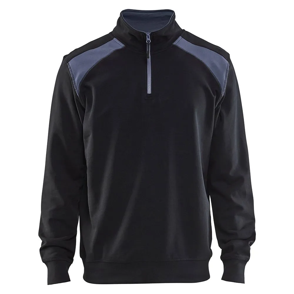 Bl&#xE5;kl&#xE4;der&#x20;3353-1158&#x20;Sweatshirt&#x20;Half-Zip&#x20;-&#x20;Black&#x2F;Grey