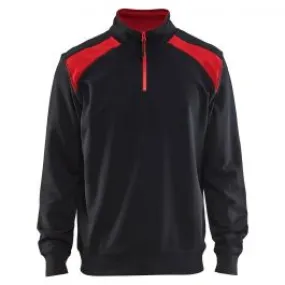 Bl&#xE5;kl&#xE4;der&#x20;3353-1158&#x20;Sweatshirt&#x20;Half-Zip&#x20;-&#x20;Black&#x2F;Red