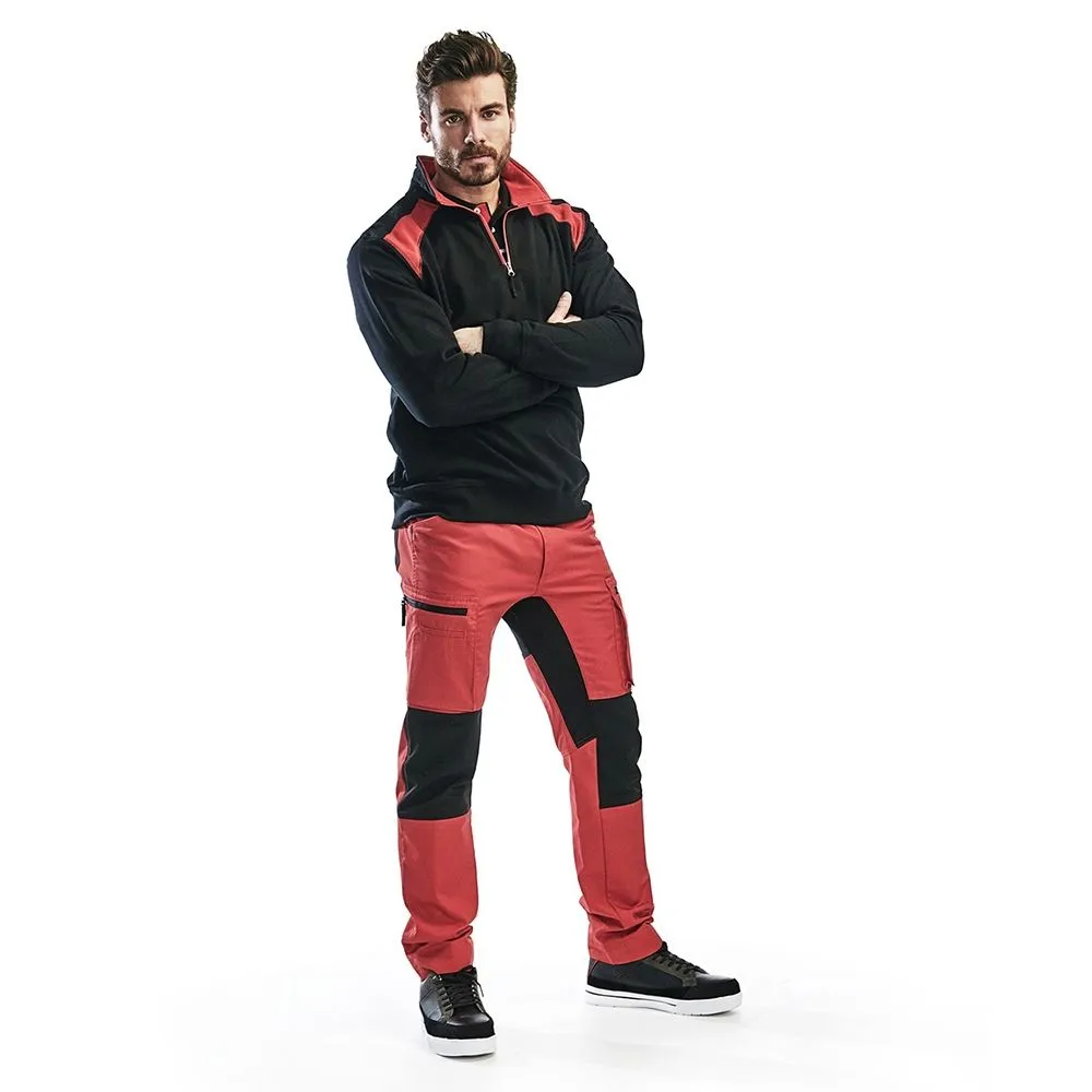 Bl&#xE5;kl&#xE4;der&#x20;3353-1158&#x20;Sweatshirt&#x20;Half-Zip&#x20;-&#x20;Black&#x2F;Red