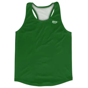 Blank Green Dark Kelly Running Racerback Singlet Track Tops Made In USA