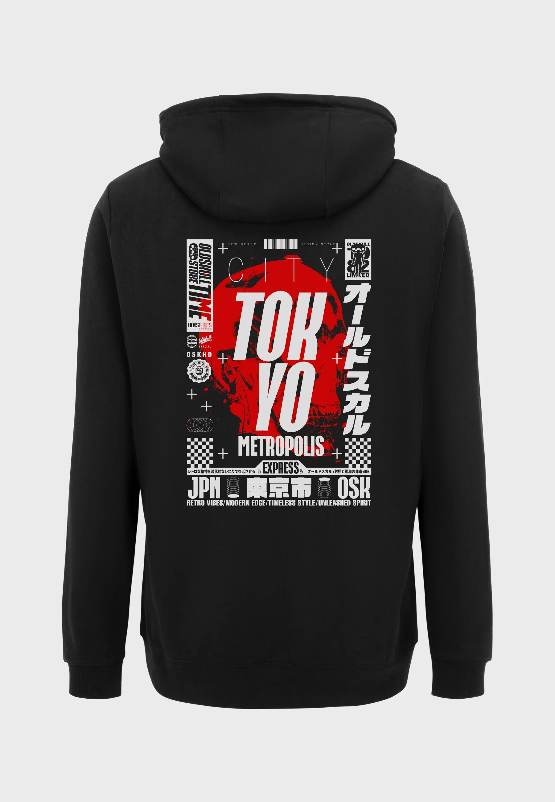 City Reaper Backprint Hoodie Black