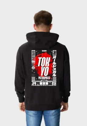 City Reaper Backprint Hoodie Black