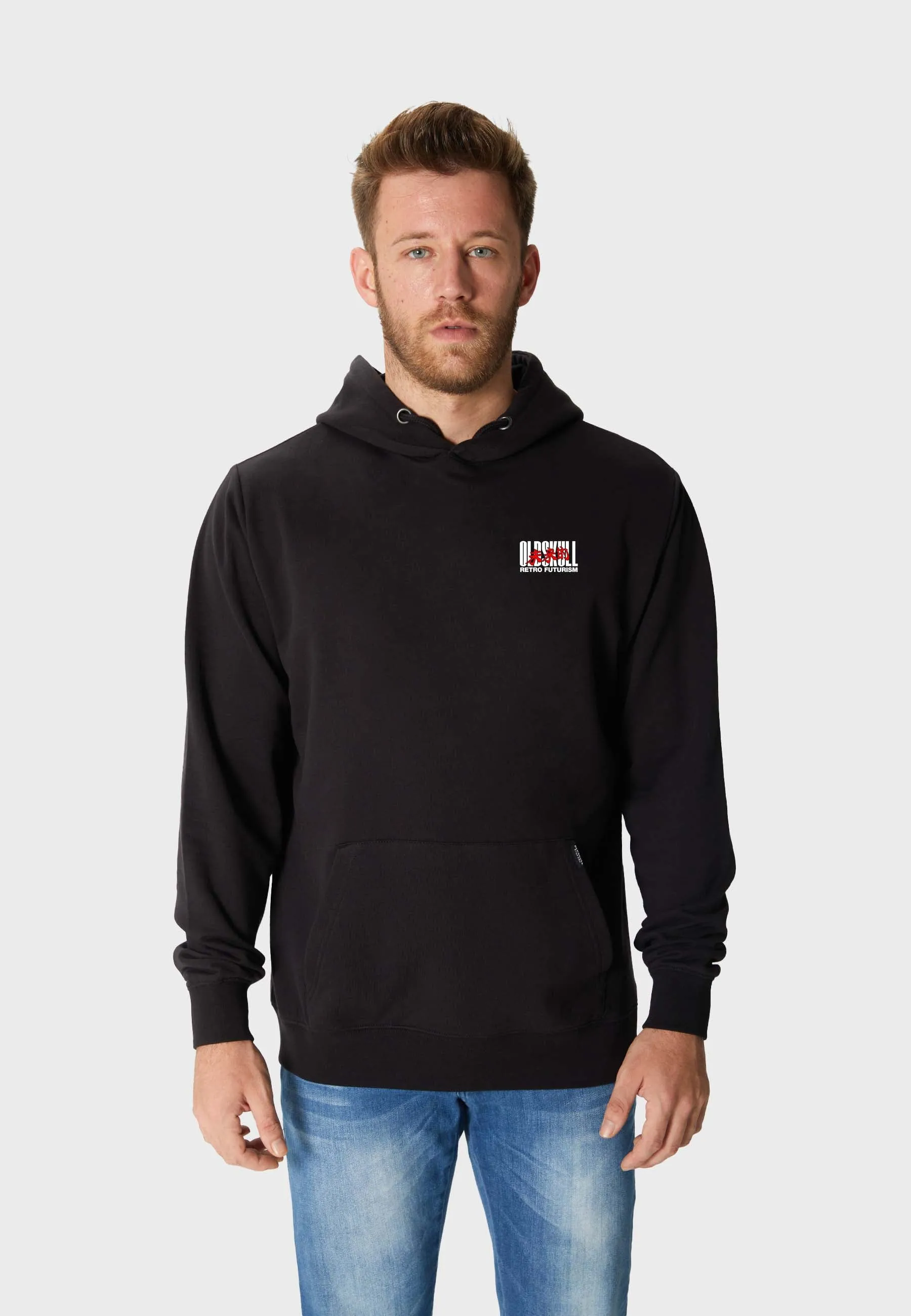 Cyber Racer Backprint Hoodie Black