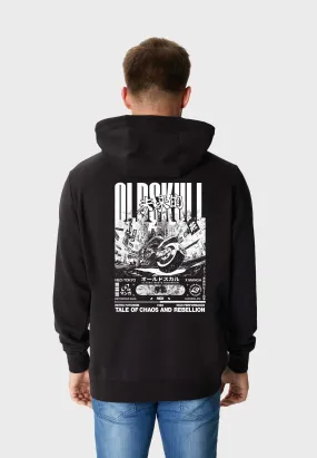 Cyber Racer Backprint Hoodie Black