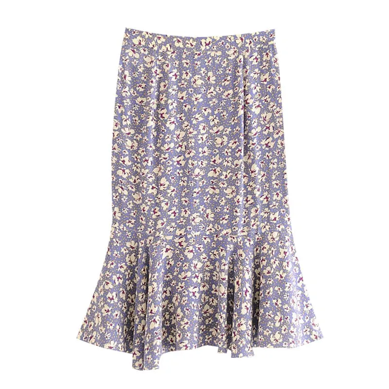 FLORAL HIGH WAIST SKIRT