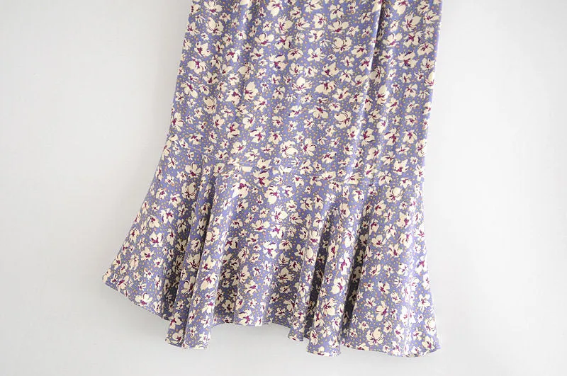 FLORAL HIGH WAIST SKIRT