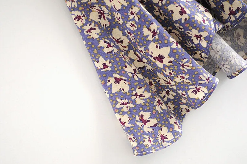 FLORAL HIGH WAIST SKIRT