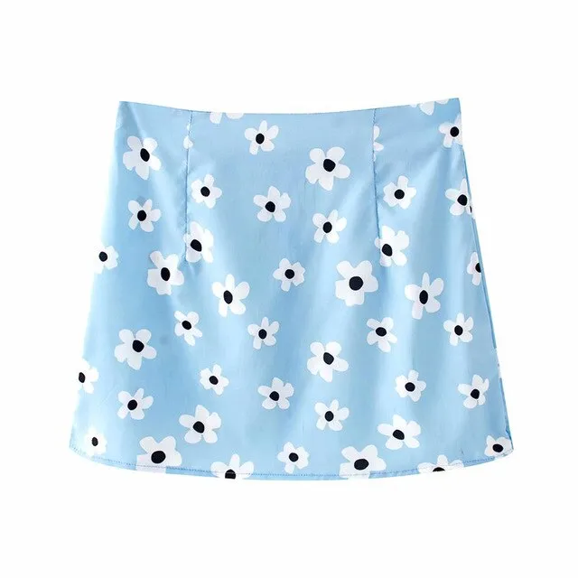 FLORAL PRINT MINI SKIRT