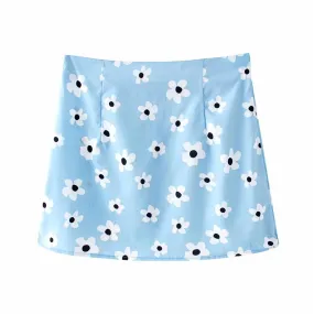 FLORAL PRINT MINI SKIRT
