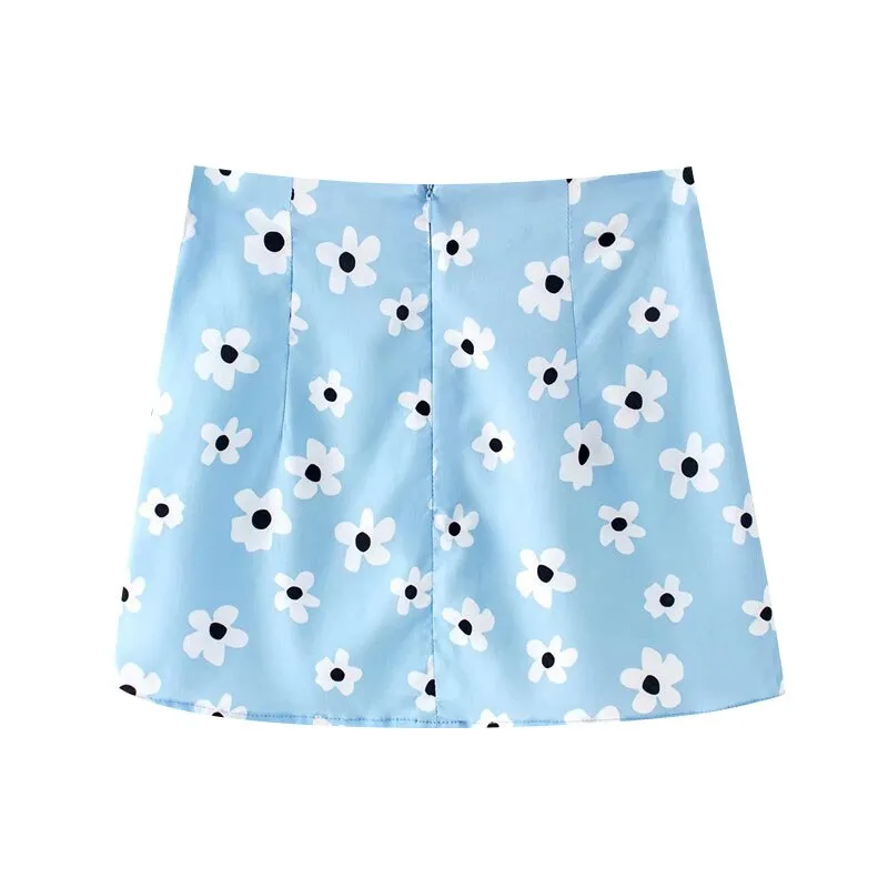 FLORAL PRINT MINI SKIRT