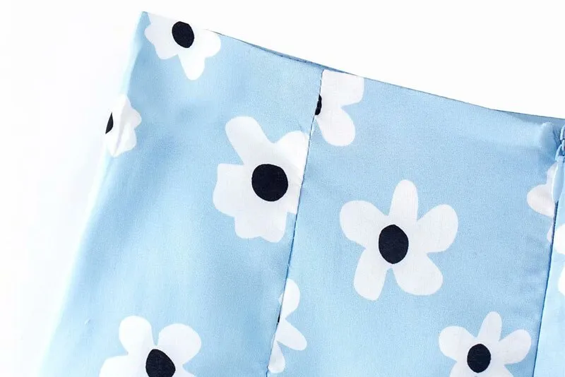 FLORAL PRINT MINI SKIRT