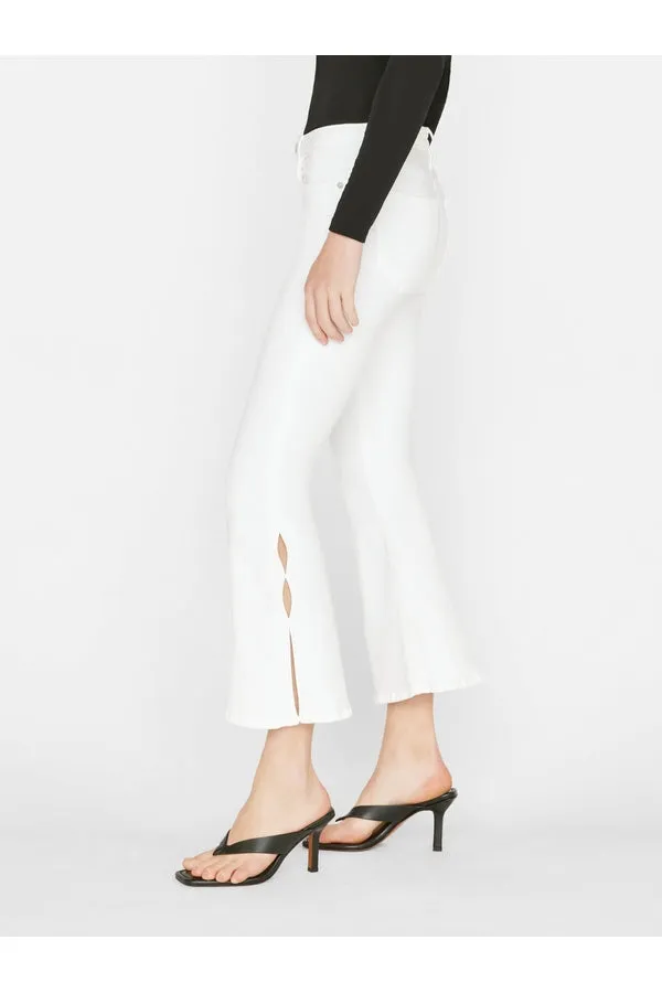 Le Crop Flare Mini Slits Jean