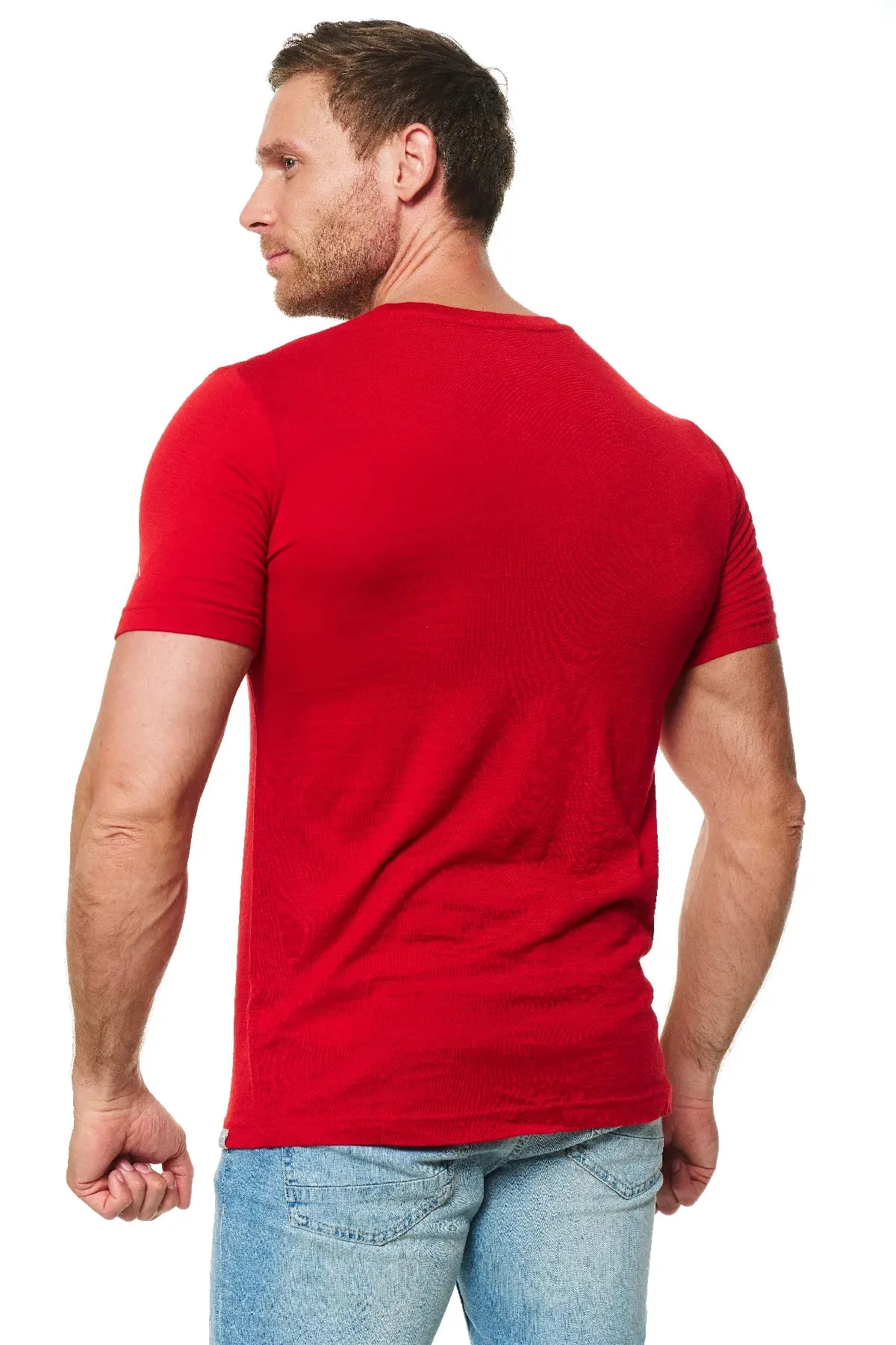 Men's Merino T-shirt 165 Chili Red
