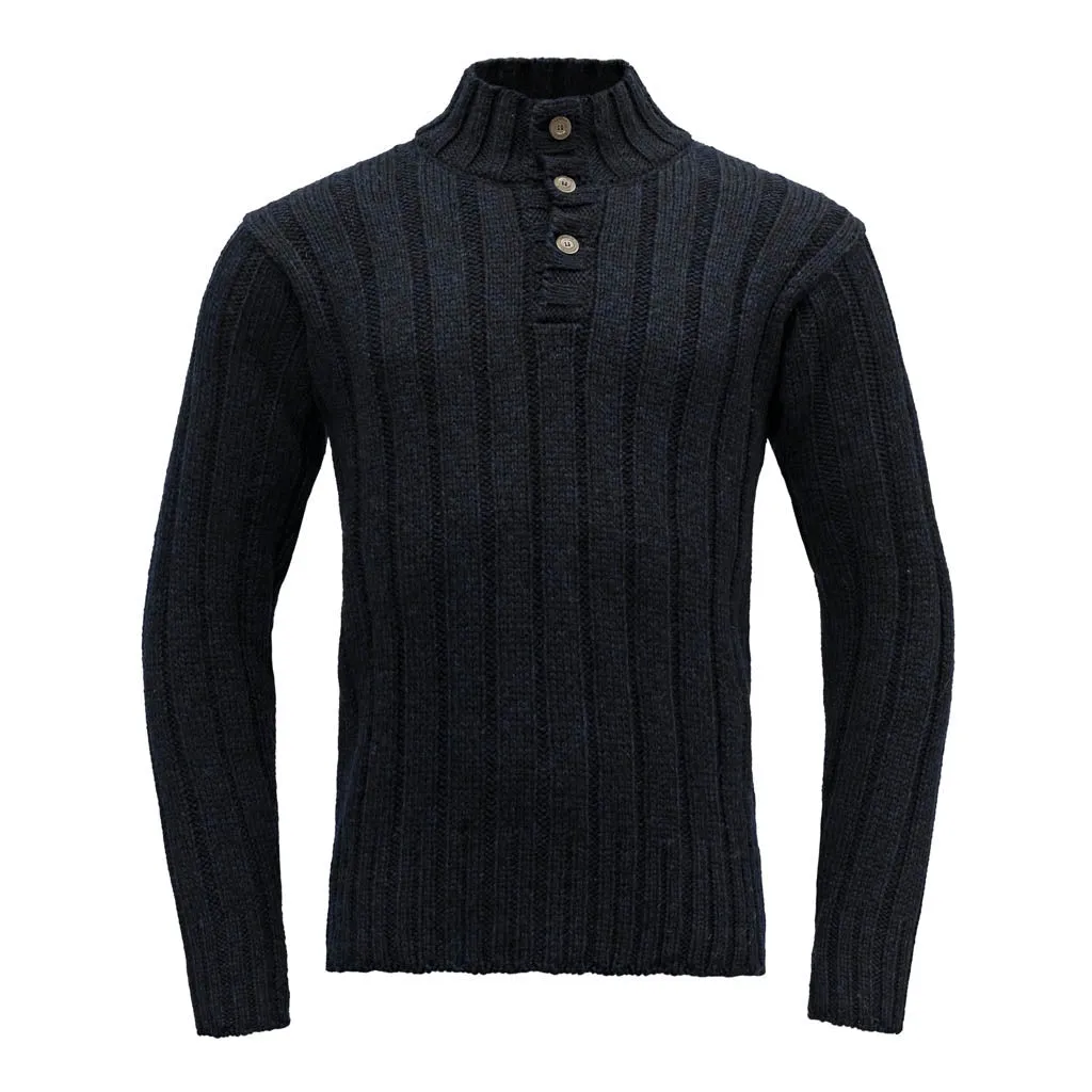 NANSEN RIB KNIT DARK BLUE MELANGE