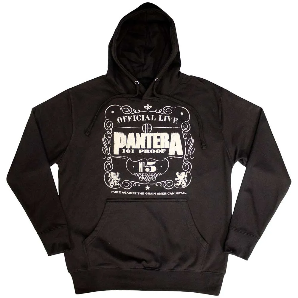 Pantera "101 Proof" Black Pullover Hoodie