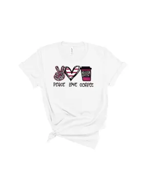 Peace love coffee shirt